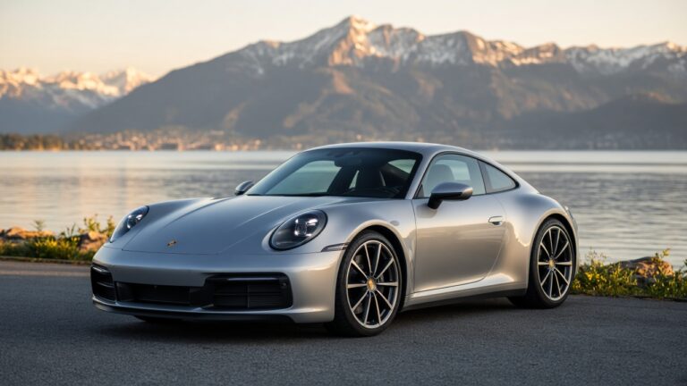 Porsche de luxe argentée