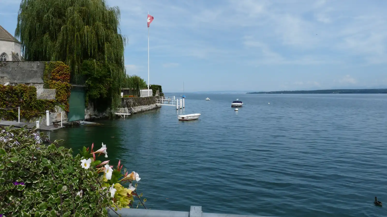 Driving school in Coppet: Lake Geneva shore and the Coppet landing stage