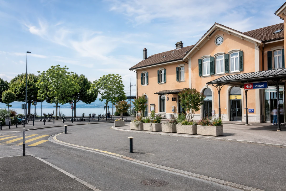 Gare de Coppet, formation continue OACP My-Autoécole Vaud